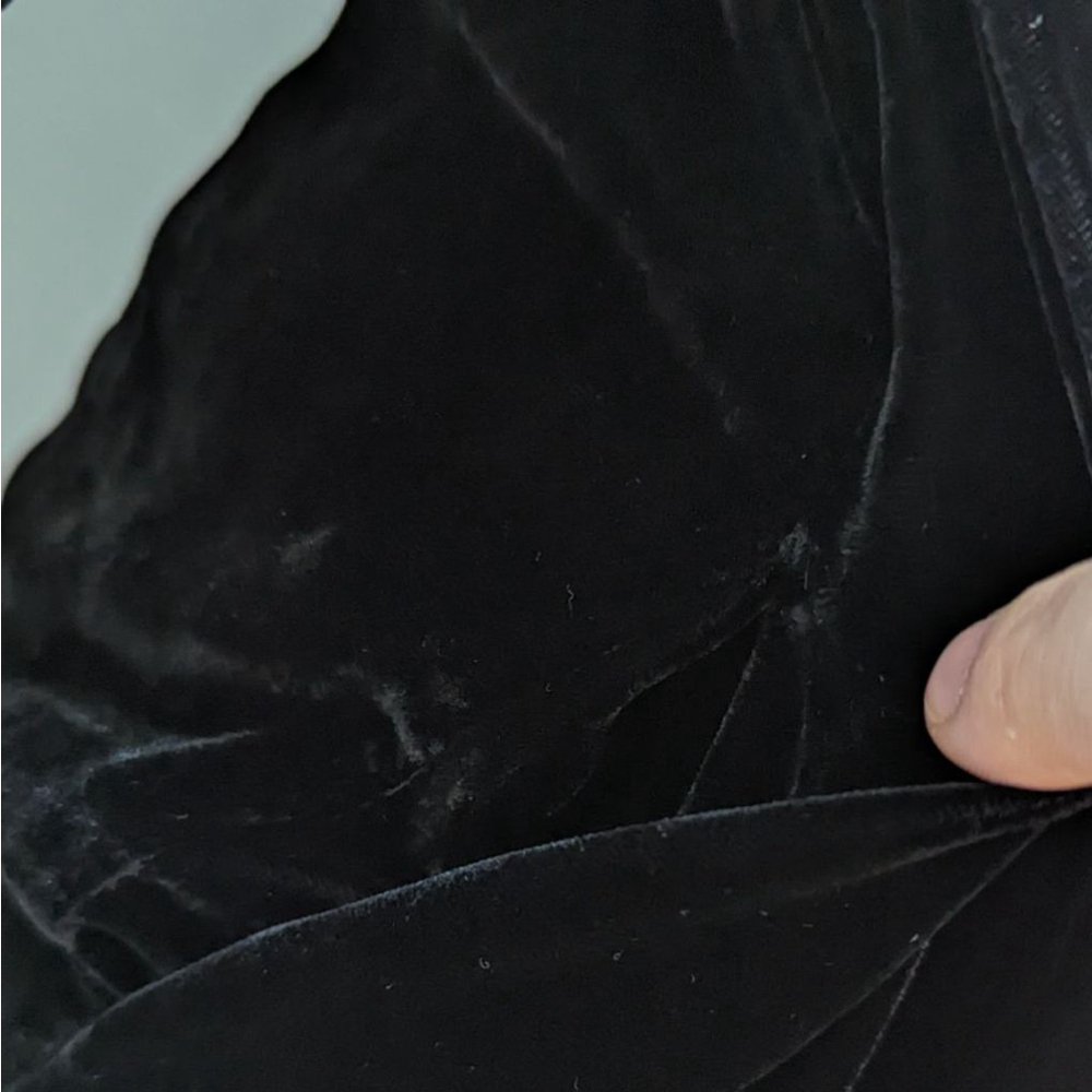 Heidi Merrick Long Sleeve Velour Dress Xs Black — image 4 of 8